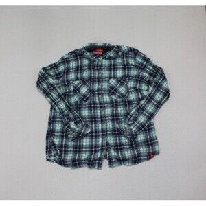Dickies Women Blue Plaid Flannel For her Size Meidum